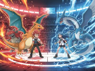 affiche d’un jeu comme Pokémon Champions
