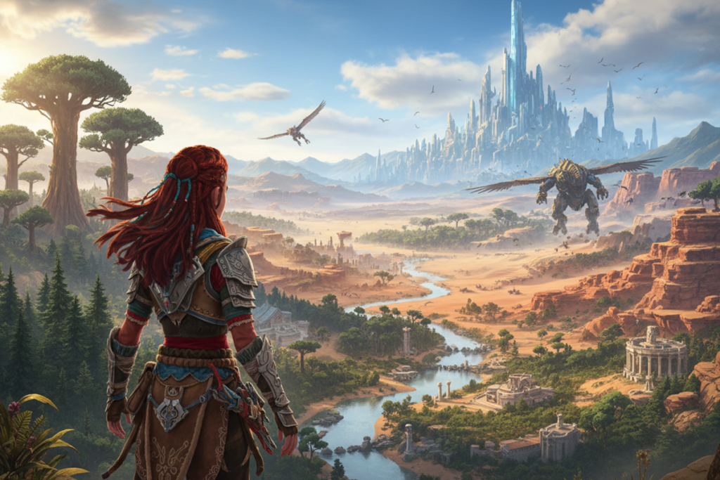 Aloy dans le jeu Horizon Forbidden West