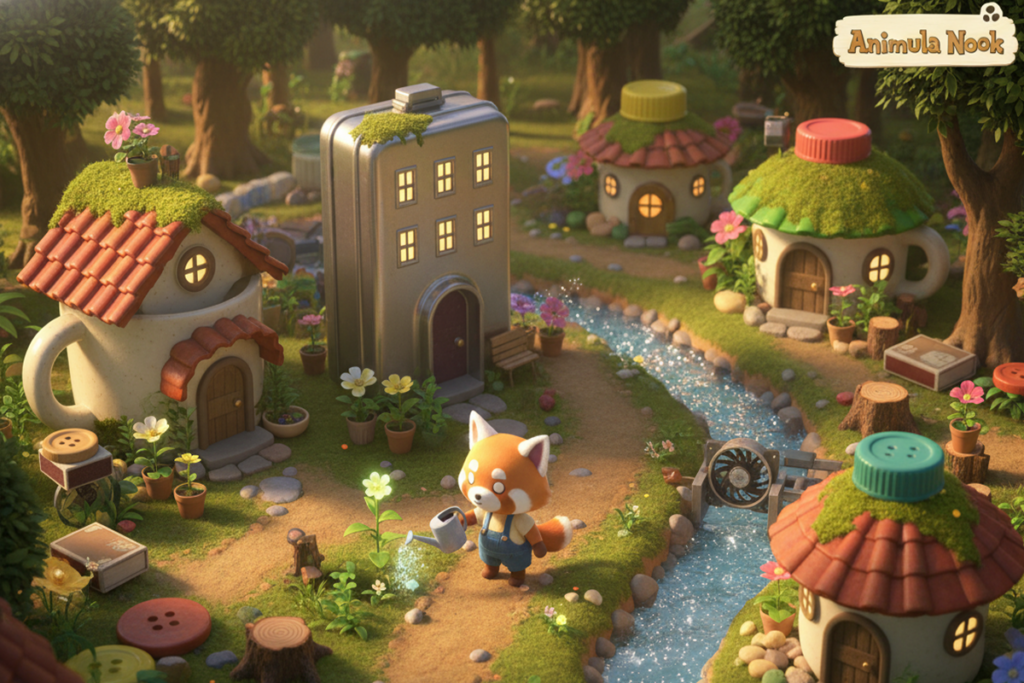 Gameplay d’un jeu vidéo comme Animula Nook