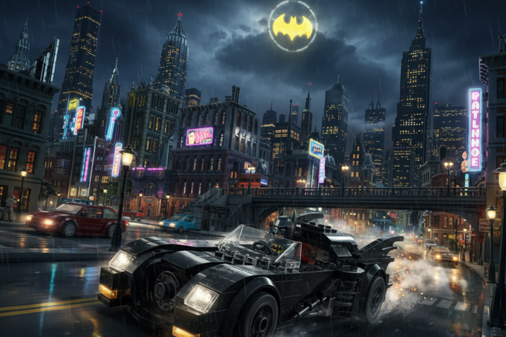 Batmobile comme dans un jeu LEGO Batman