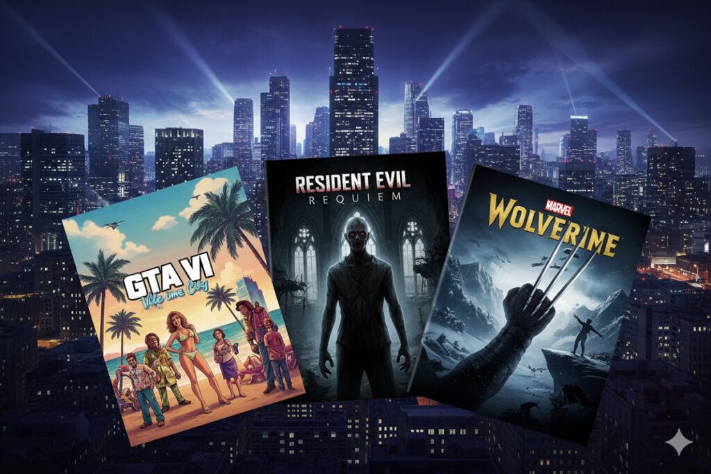 composition de jaquettes de jeux de l’année 2026