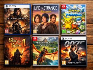 composition de pochettes de 6 jeux vidéo