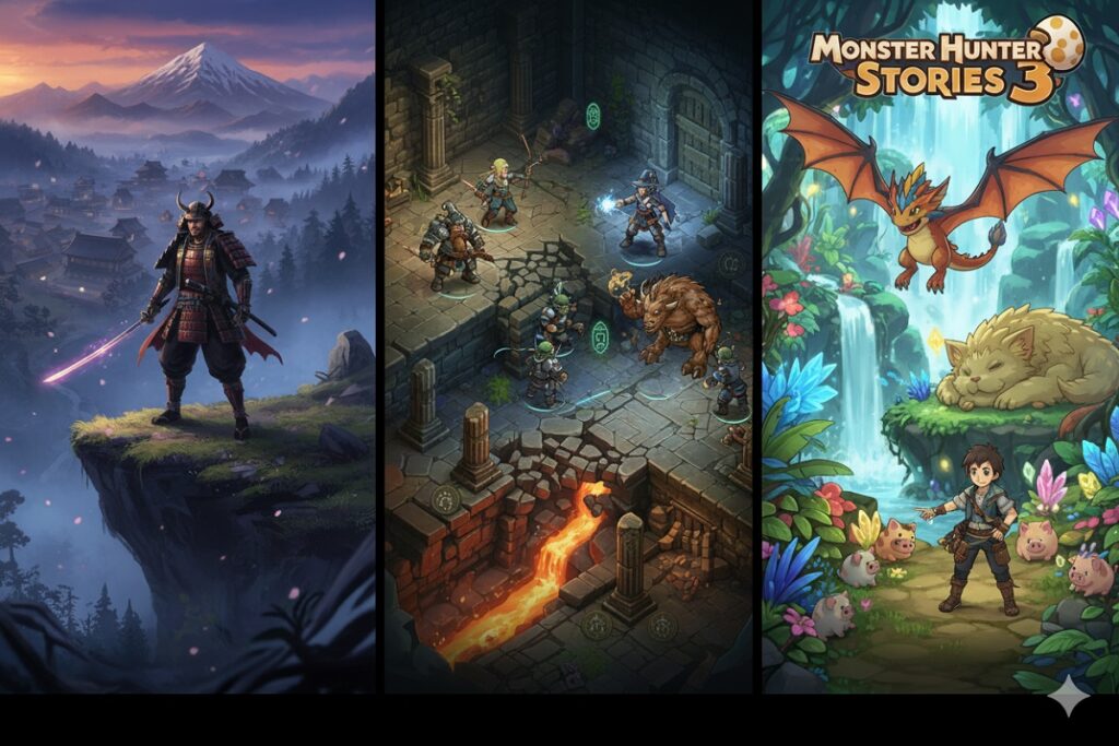 composition des sorties jeux vidéo de la semaine du 9 mars