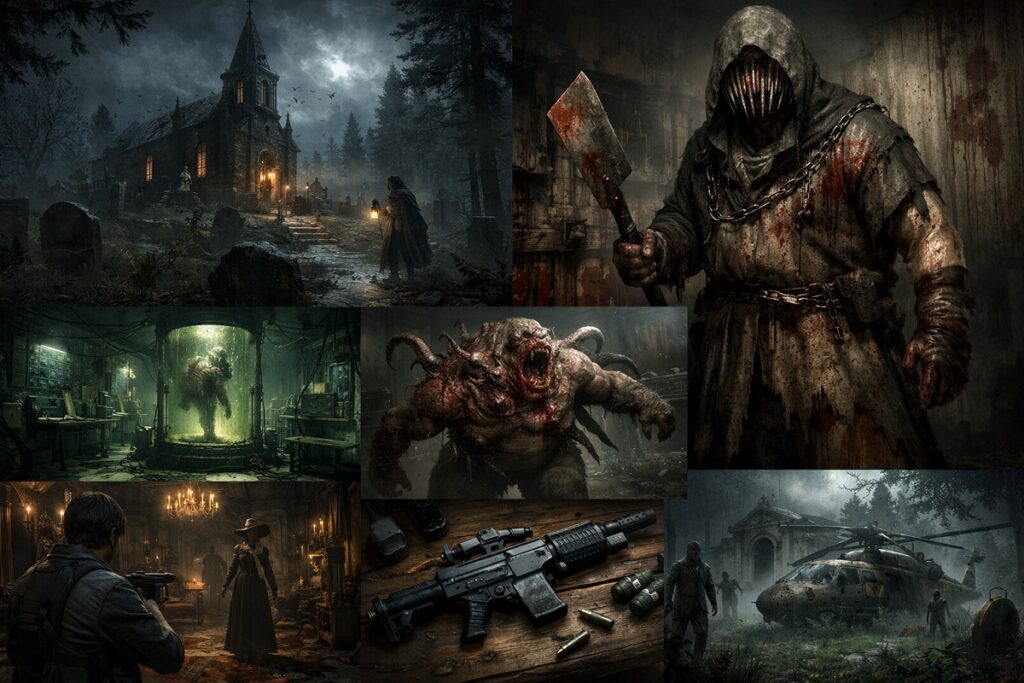 contenu d’un jeu inspiré de Resident Evil Requiem