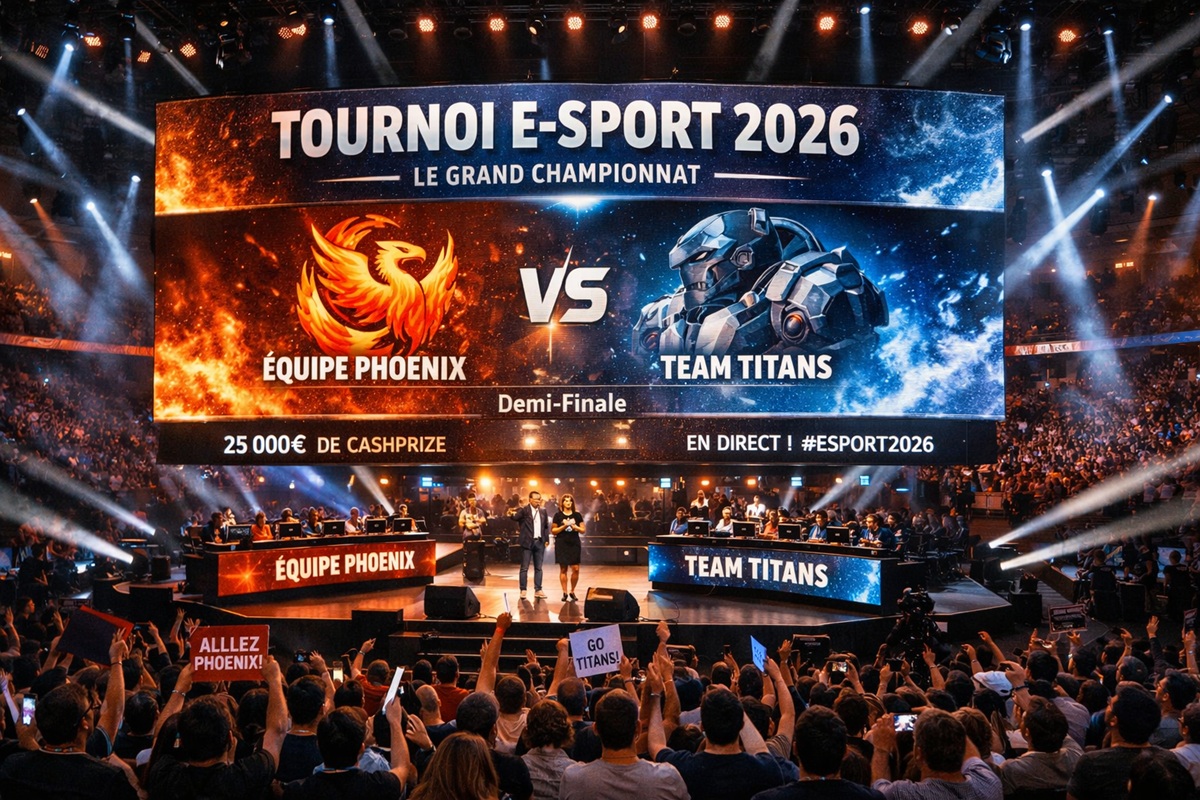 Un tournoi E-sport en 2026