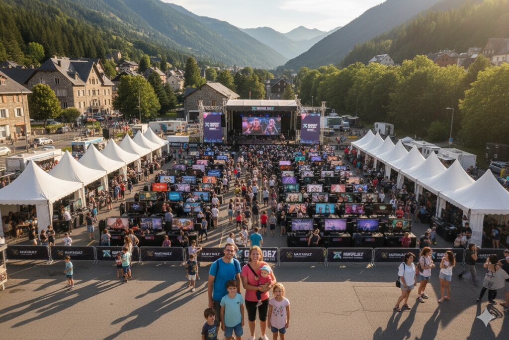 famille assistant à un évènement comme le Gaming Day