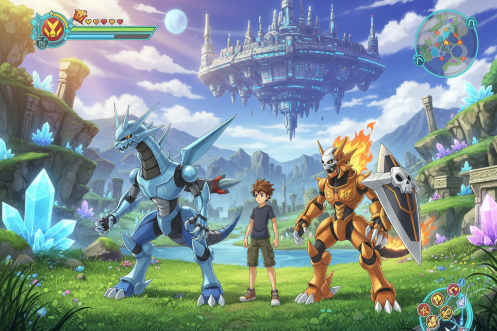 Gameplay d’un jeu similaire à Digimon World