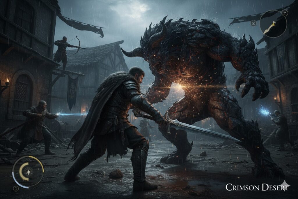 gameplay d’un jeu comme Crimson Desert