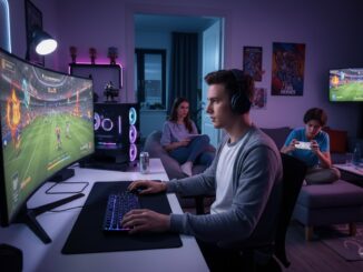 gamers jouant à FIFA Heroes sur PC et mobiles
