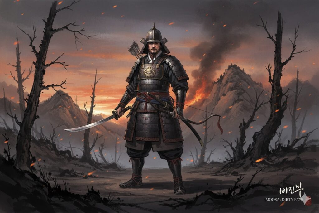 guerrier samouraï coréen comme dans MOOSA: Dirty Fate