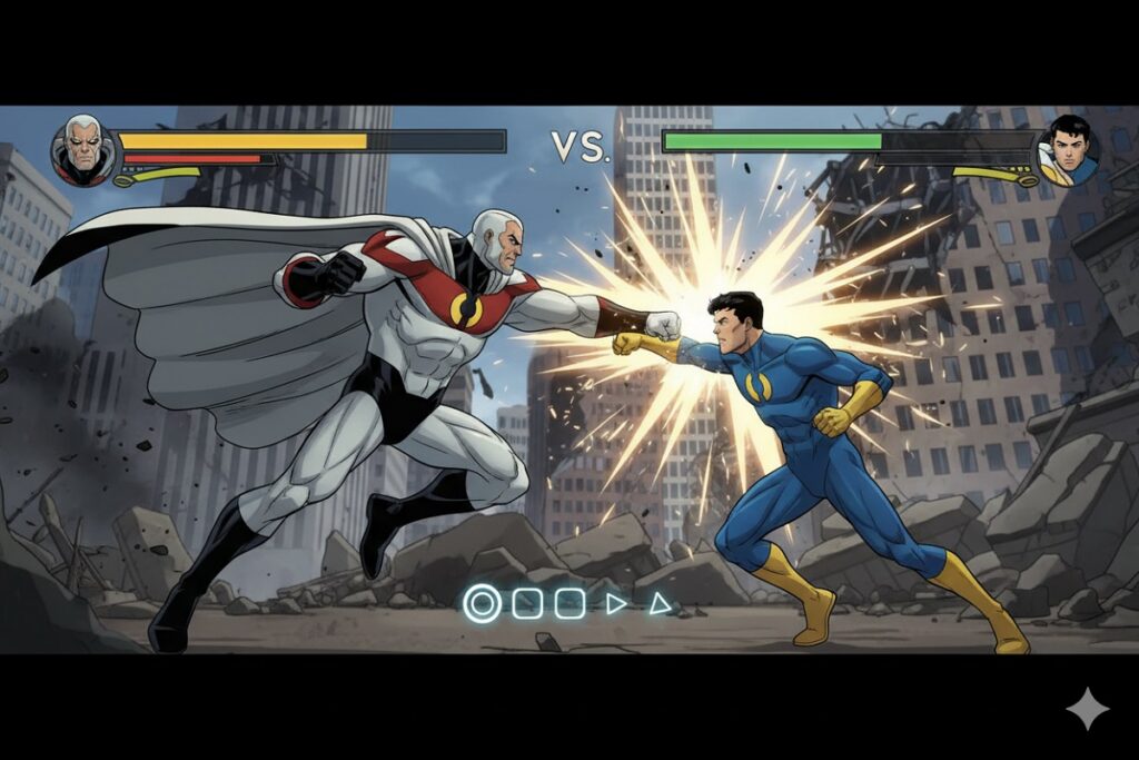 jeu similaire à la bêta ouverte d'Invincible VS