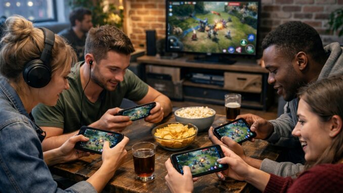 : Partie de jeux mobile multijoueur