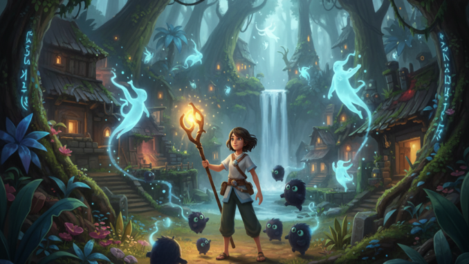 Gameplay d’un jeu d’aventure comme Kena : Bridge of Spirits