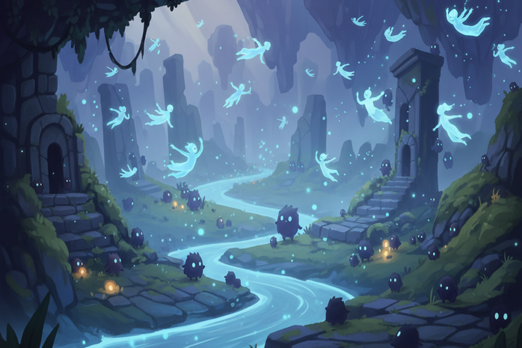 Gameplay d’un jeu comme Kena : Bridge of Spirits