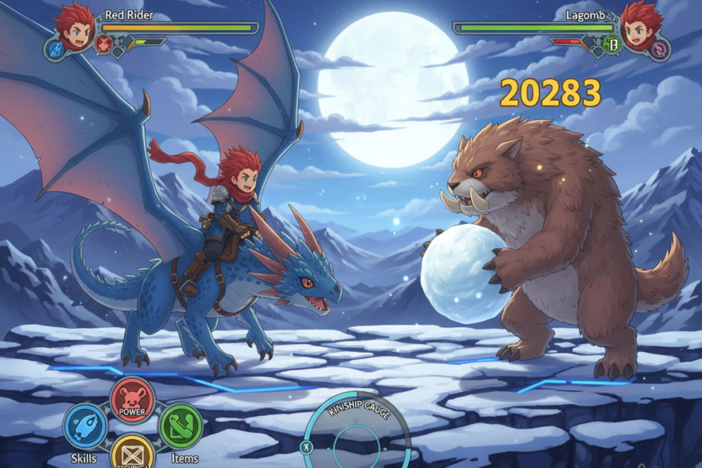 Gameplay d’un jeu comme Monster Hunter Stories 3