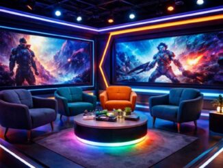 plateau de télévision moderne comme celui de Game One
