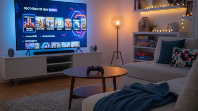 Illustration d’un catalogue de jeux comme PS Plus Extra