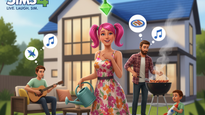 Poster d’un jeu de simulation similaire à Les Sims 4