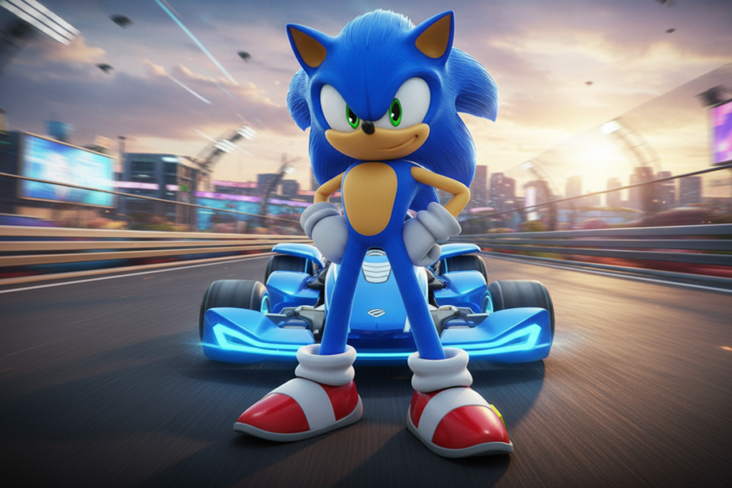 Affiche similaire au jeu Sonic Racing CrossWorlds