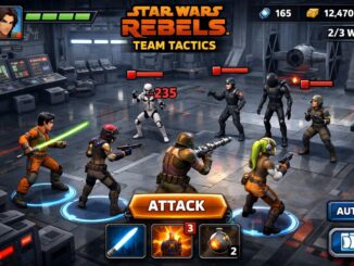 Gameplay d’un jeu mobile comme Star Wars Rebels : Team Tactics