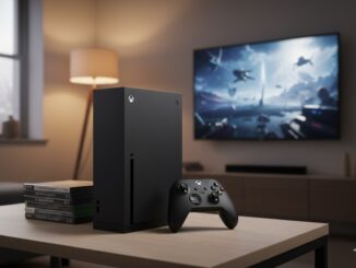 une Xbox, console compatible avec le nouveau projet AAA