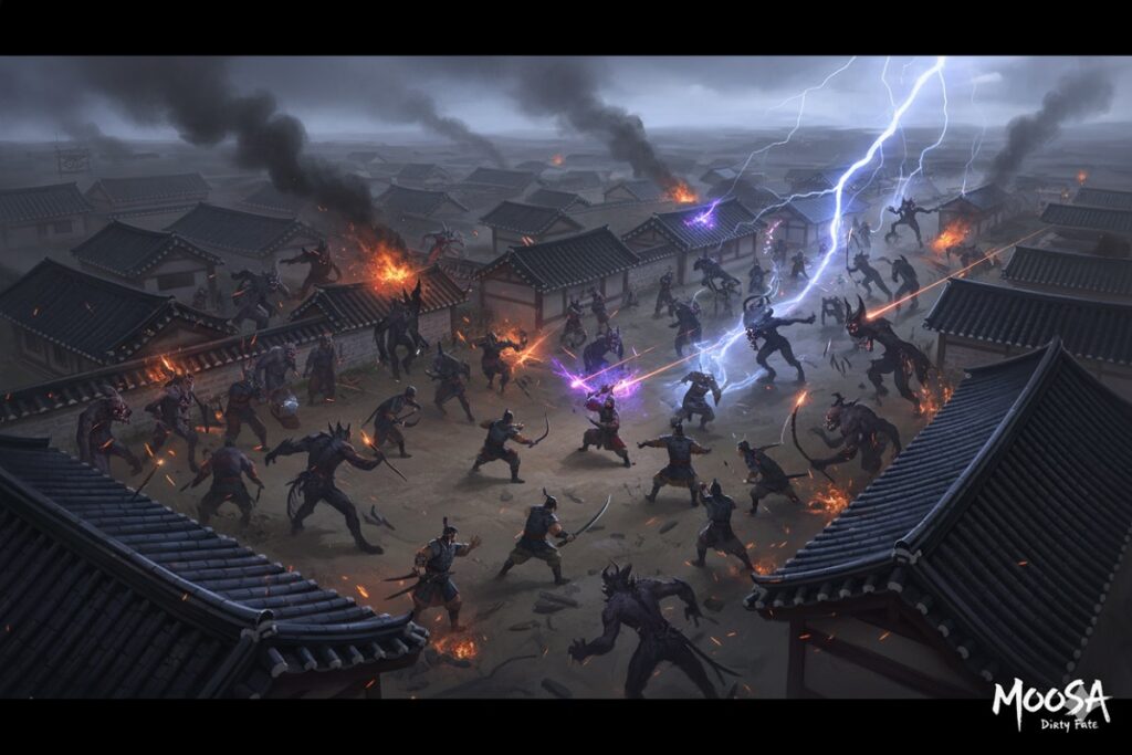 village coréen médiéval inspiré de MOOSA: Dirty Fate