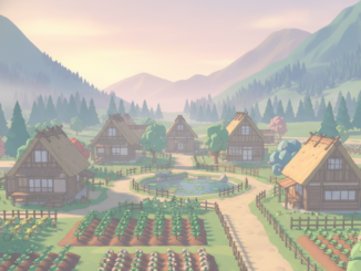 Gameplay d’un jeu de simulation similaire à Village in the Shade