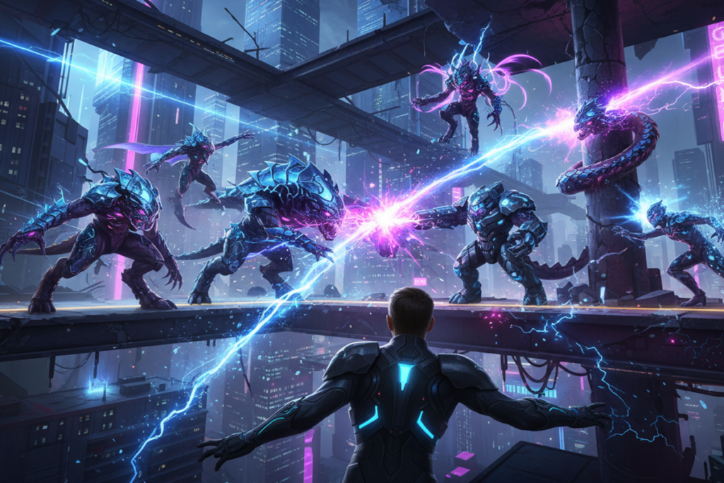 Gameplay d’un jeu similaire à Voidling Bound