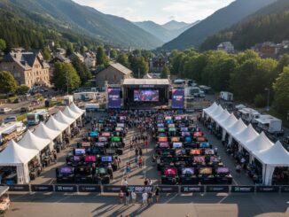 vue aérienne d’un évènement comme Gaming Day