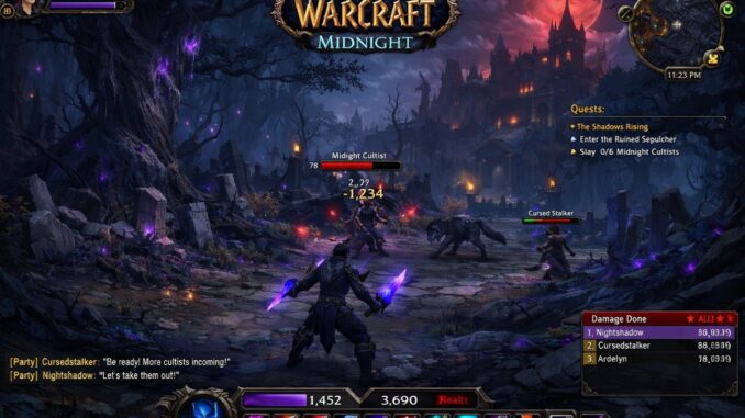Gameplay inspiré du jeu World of Warcraft Midnight