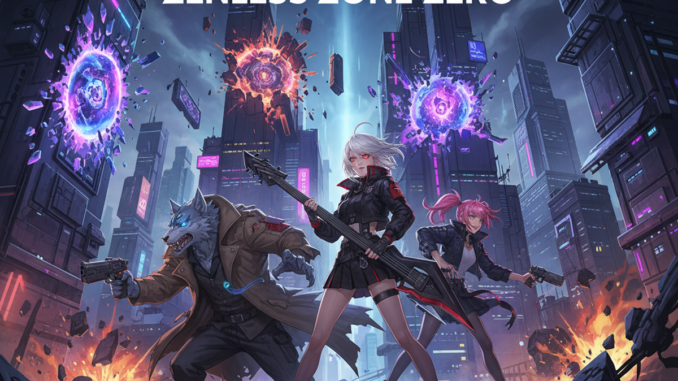 Affiche d’un jeu RPG comme Zenless Zone Zero