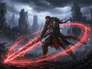 Illustration cinématique de Macduff dans le patch 1.03.00 de Crimson Desert