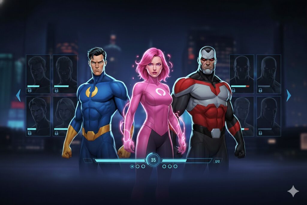 Visuel de bêta ouverte d’un jeu inspiré d'Invincible VS 