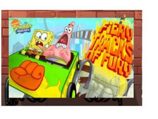 affiche de SpongeBob SquarePants : Fiery Tracks of Fury