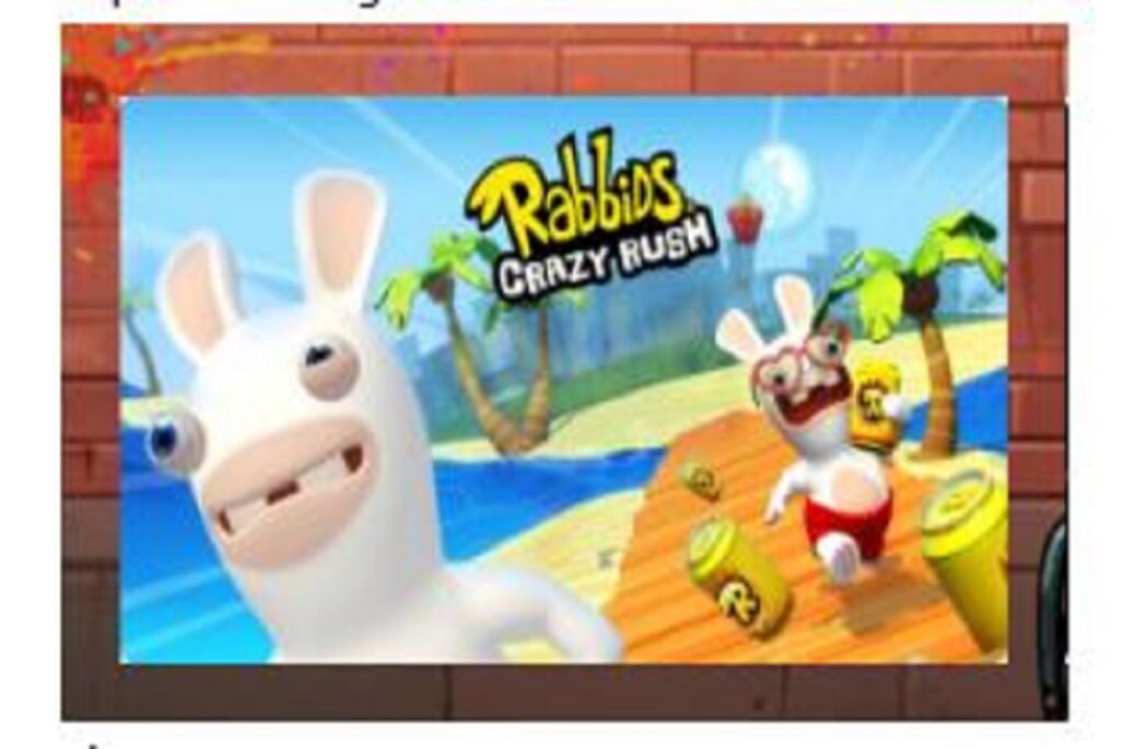  affiche du jeu Rabbids Crazy Rush