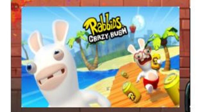 affiche du jeu Rabbids Crazy Rush