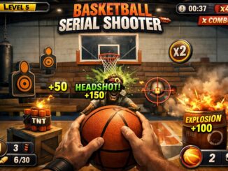 Gameplay d’un jeu mobile comme Basketball Serial Shooter