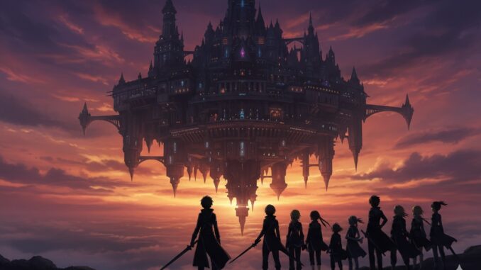 château flottant comme dans Echoes of Aincrad