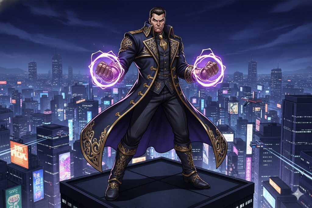 combattant aristocratique comme dans Fatal Fury: City of the Wolves