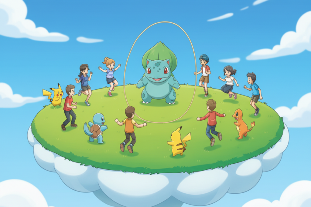 Gameplay d’un jeu comme Pokémon Pokopia