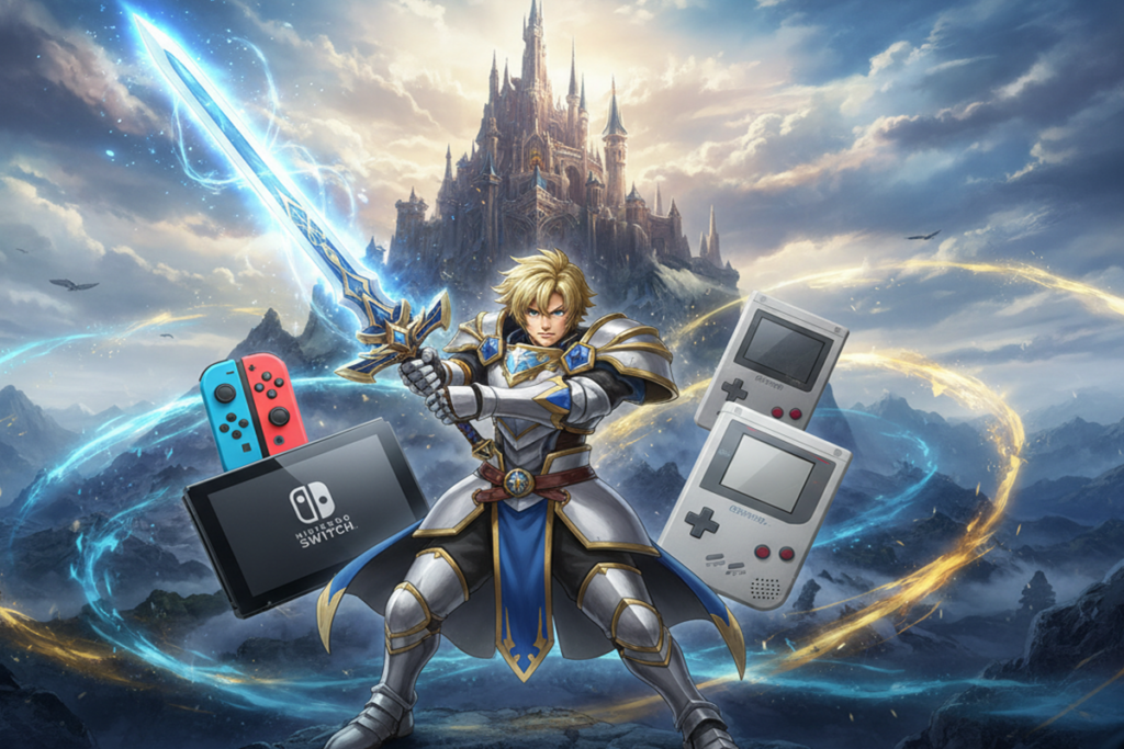 Illustration des jeux Fire Emblem sur différentes consoles