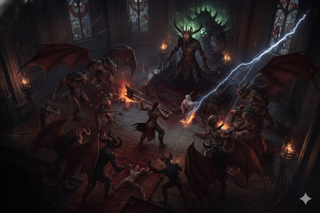 gameplay d’un jeu comme Diablo IV Lord of Hatred