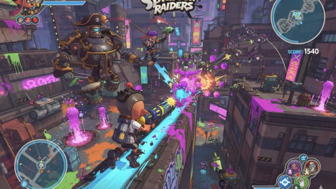 gameplay d’un jeu comme Splatoon Raiders
