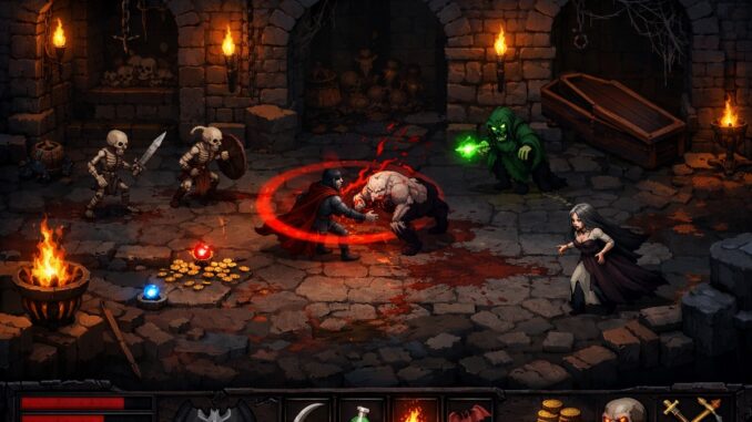 gameplay d’un jeu comme Vampire Crawlers