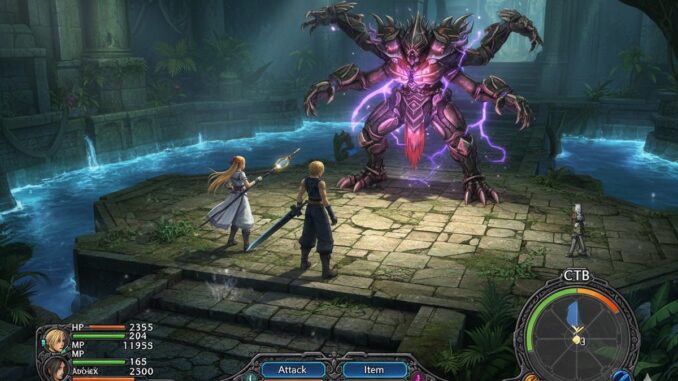 gameplay d’un jeu inspiré de l'épisode Final Fantasy X