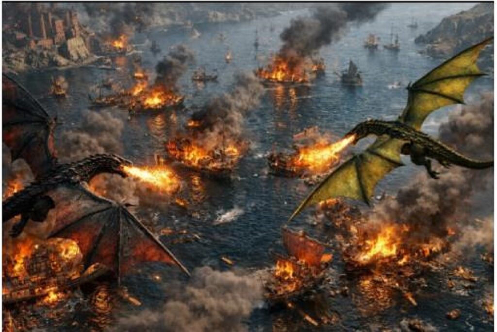 gameplay d’un jeu inspiré de Game of Thrones : Dragonfire
