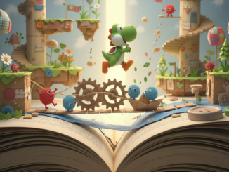 Gameplay d’un jeu similaire à Yoshi and the Mysterious Book