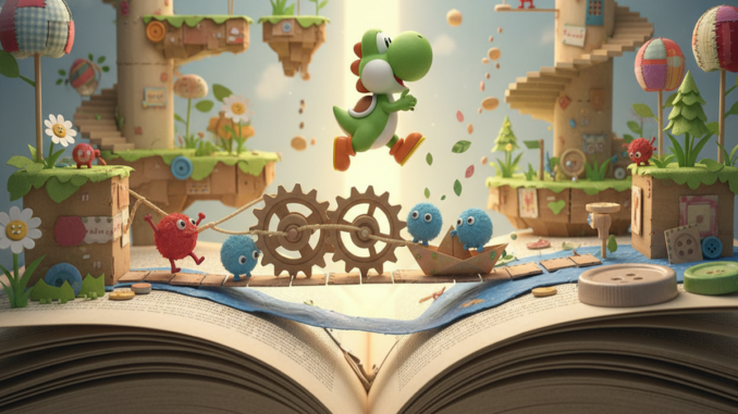 Gameplay d’un jeu similaire à Yoshi and the Mysterious Book
