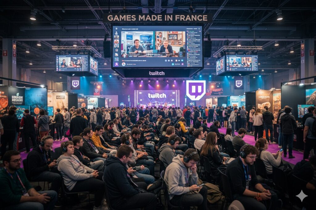 gamers assistant à un Games Made in France 2026