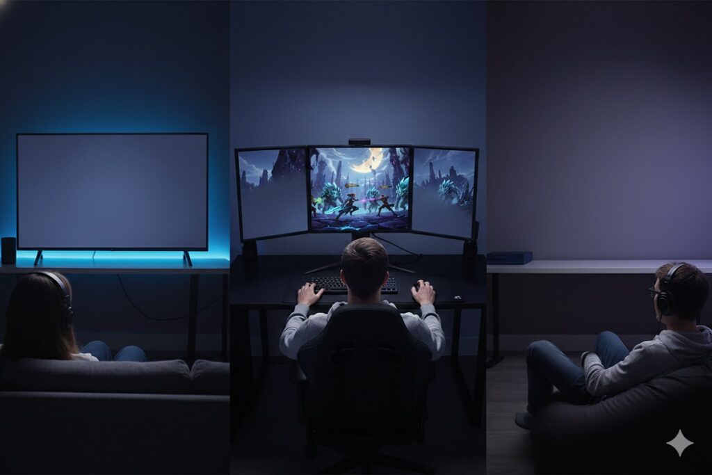 gamers jouant à Clair Obscur : Expedition 33 sur PC et consoles